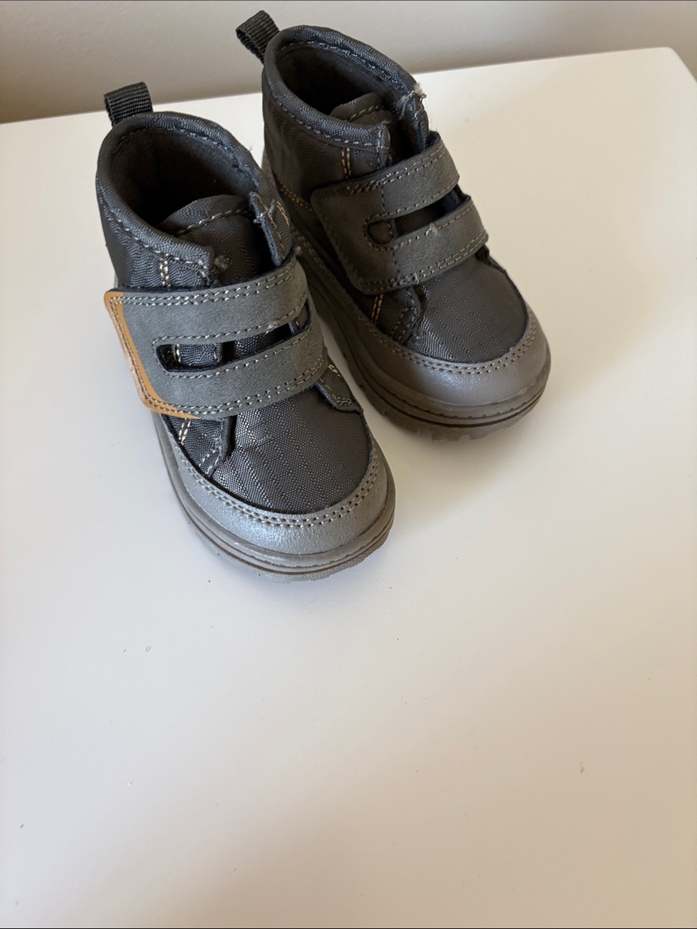 Carter's Gray Toddler Velcro High-Top Shoes